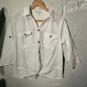 NWOT JUNIPER+LIME  COTTON BLOUSE M